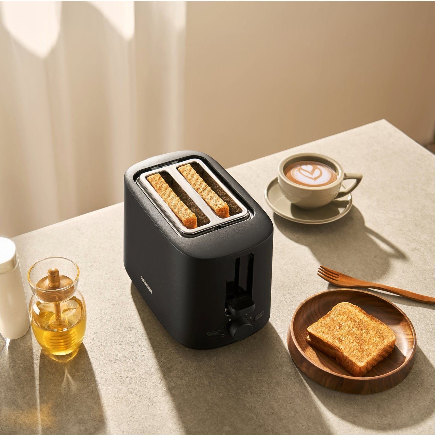 Xiaomi Dual Wide-Slot Toaster-Black - Stellar Technologies