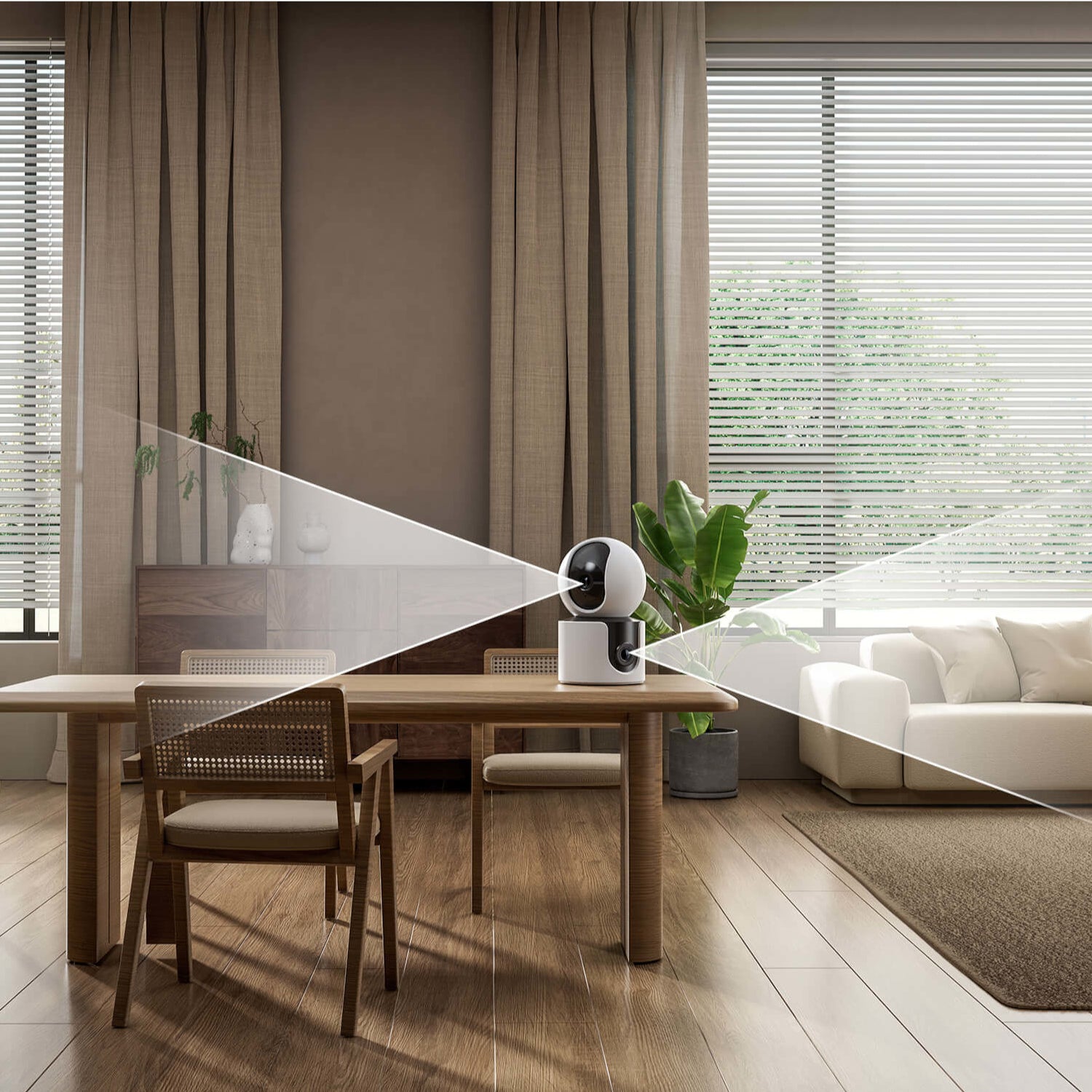 Xiaomi Smart C300 Dual 2K Indoor Wi-Fi Security Camera - White - Stellar Technologies