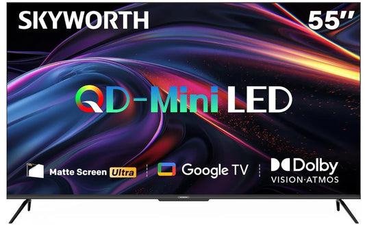 Skyworth 55-Inch 4K UHD QLED Google TV & 2.1CH Soundbar Bundle - Stellar Technologies