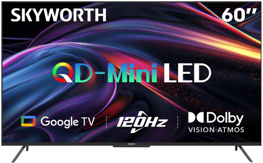 Skyworth 60 Inch 4K UHD Mini LED Google TV - Stellar Technologies