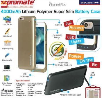 Promate aidCase-i6P 4000mAh Lithium Polymer