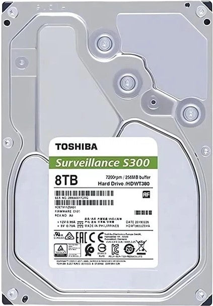 Toshiba S300 SATA 8TB Surveillance Internal Hard Drive
