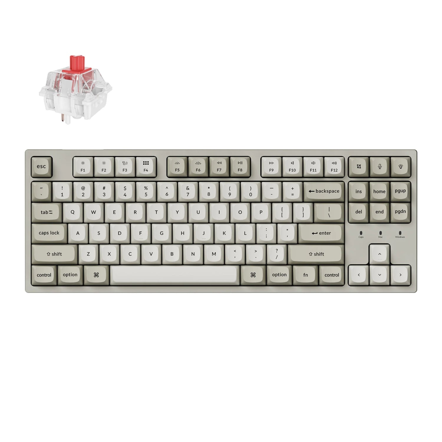 Keychron C1 Pro Hot-Swap RGB Mechanical Keyboard - Red Switch - Stellar Technologies