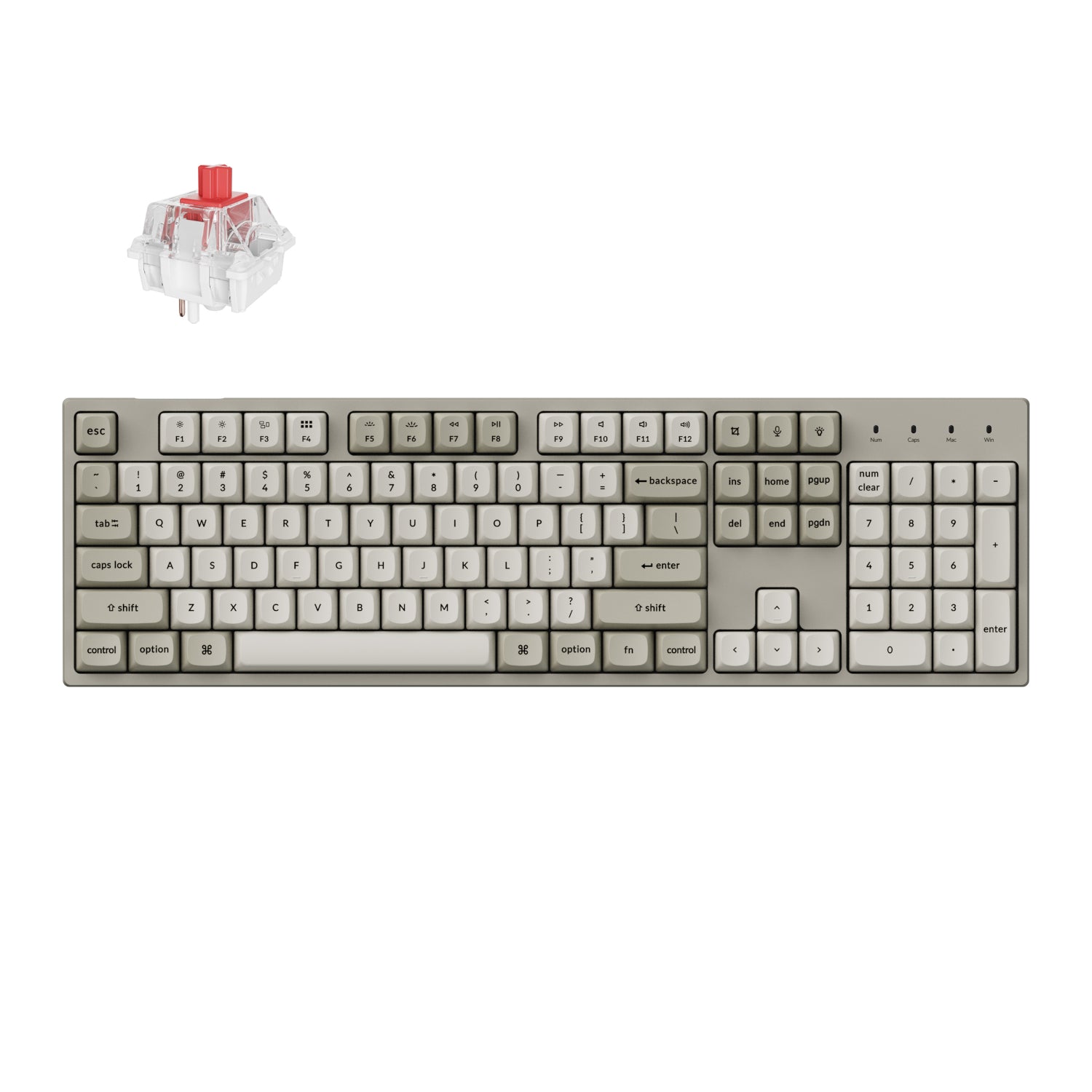 Keychron C2 Pro Hot-Swap RGB Mechanical Keyboard - Red Switch - Stellar Technologies