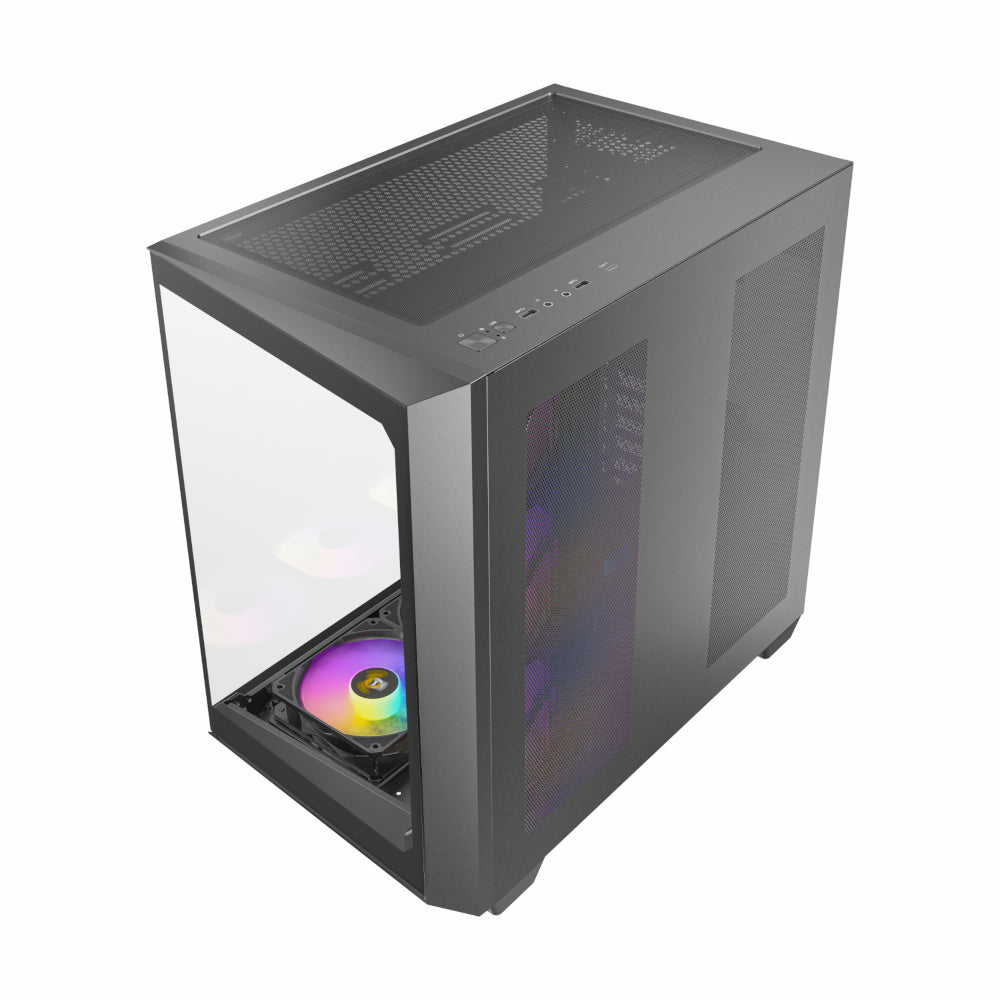 Antec C5 ARGB ATX DUAL Mid Tower Gaming Chassis - Black - Stellar Technologies