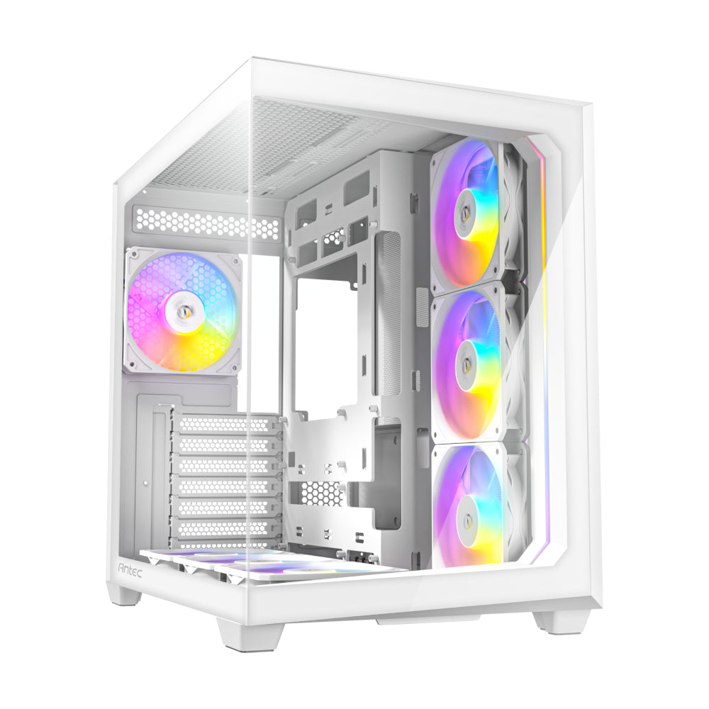 Antec C5 ARGB ATX DUAL Mid Tower Gaming Chassis - White - Stellar Technologies