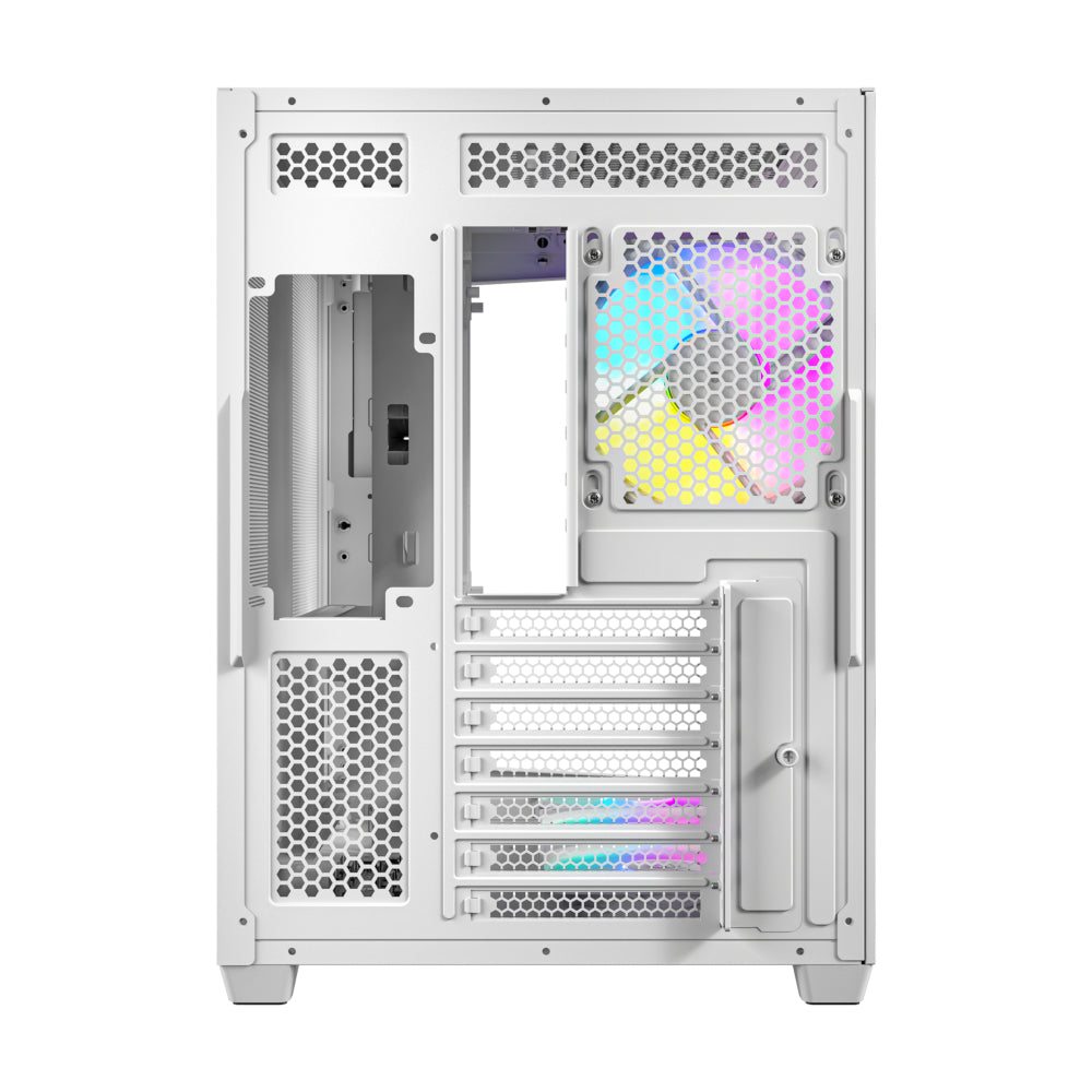 Antec C5 ARGB ATX DUAL Mid Tower Gaming Chassis - White - Stellar Technologies