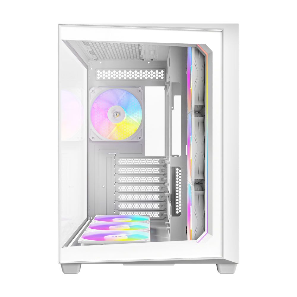 Antec C5 ARGB ATX DUAL Mid Tower Gaming Chassis - White - Stellar Technologies