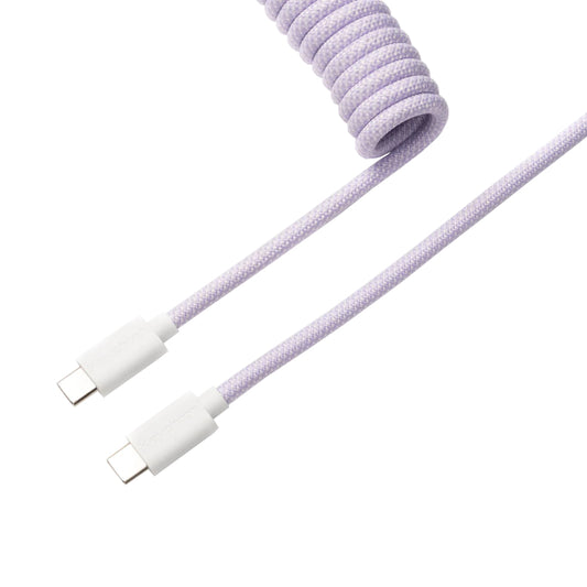 Keychron Coiled Aviator Cable - Light Purple/Straight - Stellar Technologies