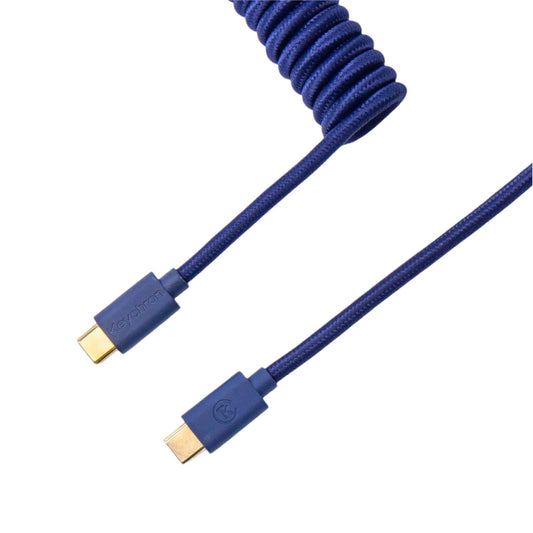 Keychron Coiled Aviator Blue Cable - Stellar Technologies