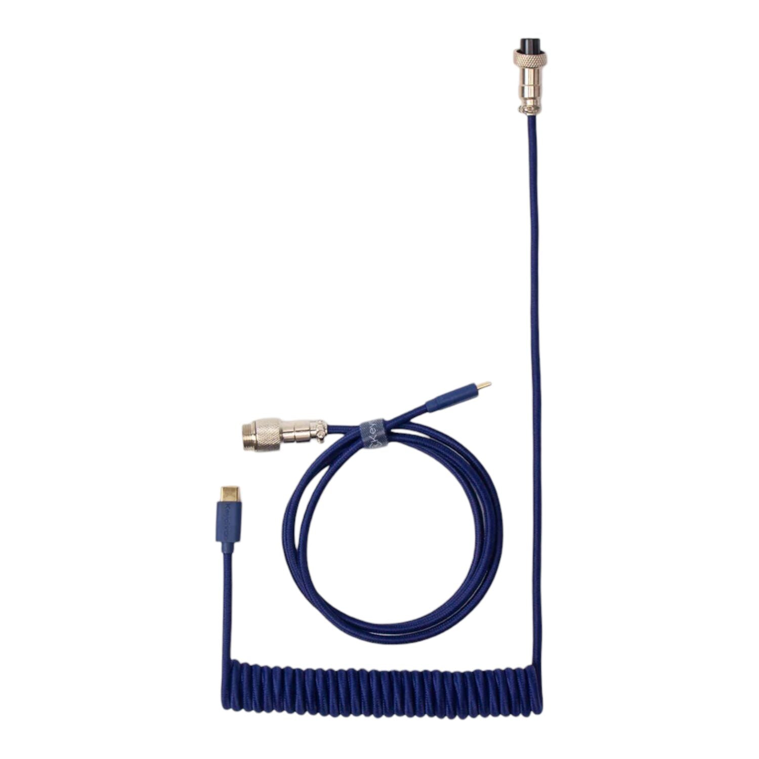 Keychron Coiled Aviator Blue Cable - Stellar Technologies