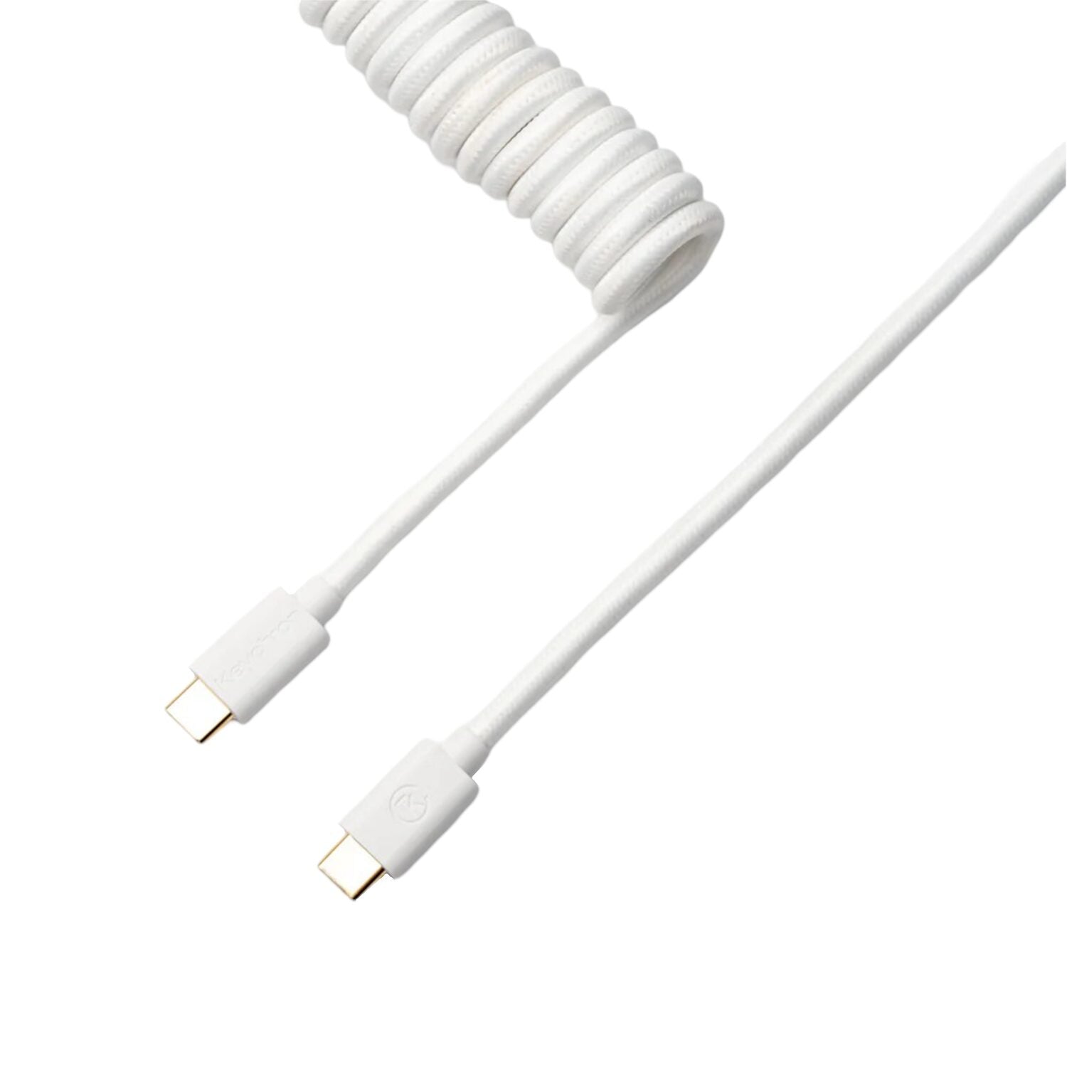 Keychron Coiled Aviator White Cable - Stellar Technologies
