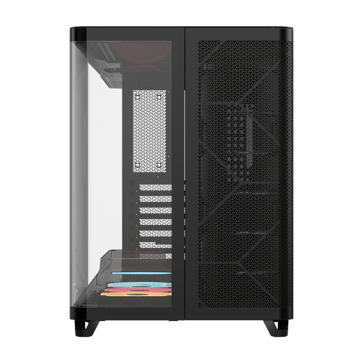 Corsair AIR 5400 LX-R RGB iCUE LINK Triple Chamber Mid-Tower PC Case - Black - Stellar Technologies