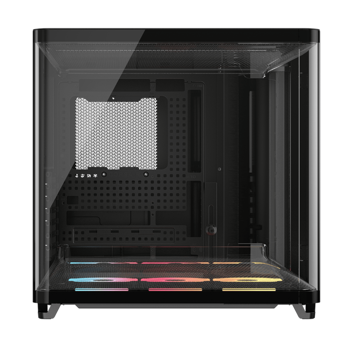 Corsair AIR 5400 LX-R RGB iCUE LINK Triple Chamber Mid-Tower PC Case - Black - Stellar Technologies