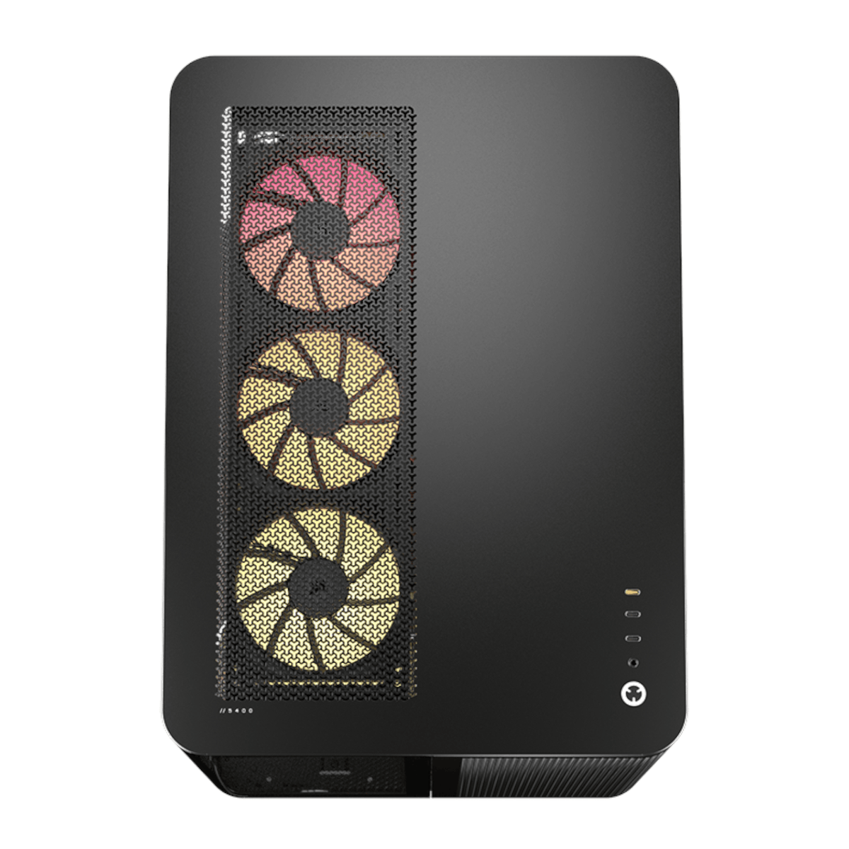 Corsair AIR 5400 LX-R RGB iCUE LINK Triple Chamber Mid-Tower PC Case - Black - Stellar Technologies