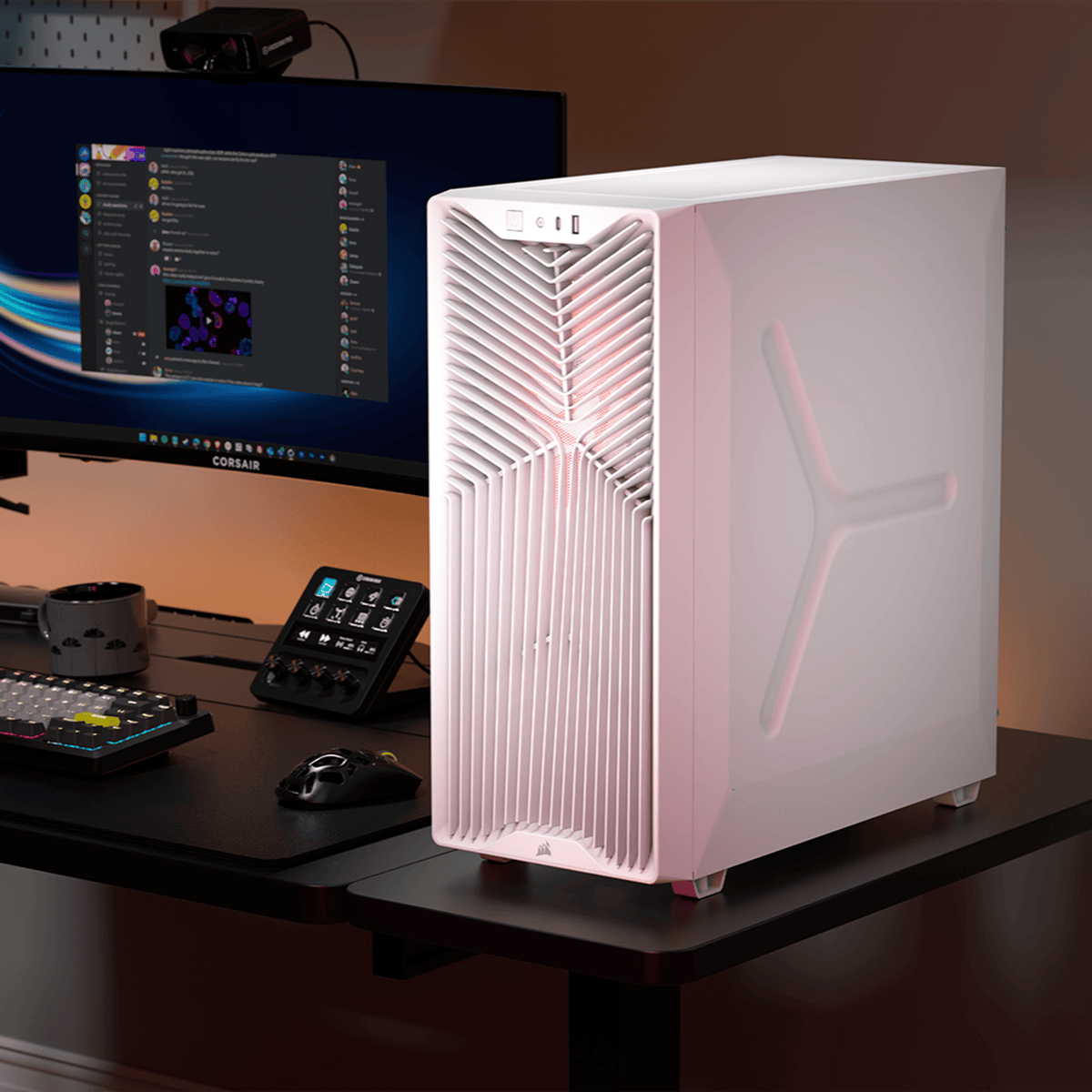 Corsair 3200D RS ARGB Mid-Tower Gaming Chassis - White - Stellar Technologies