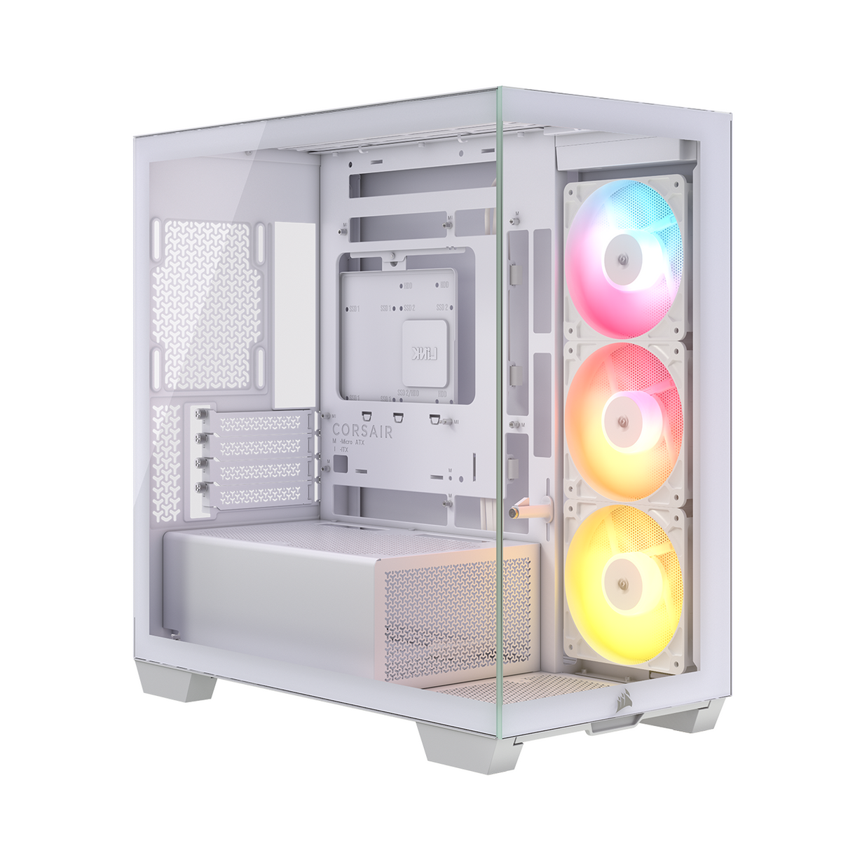 Corsair 2800X RS-R ARGB Micro-ATX PC Case - White
