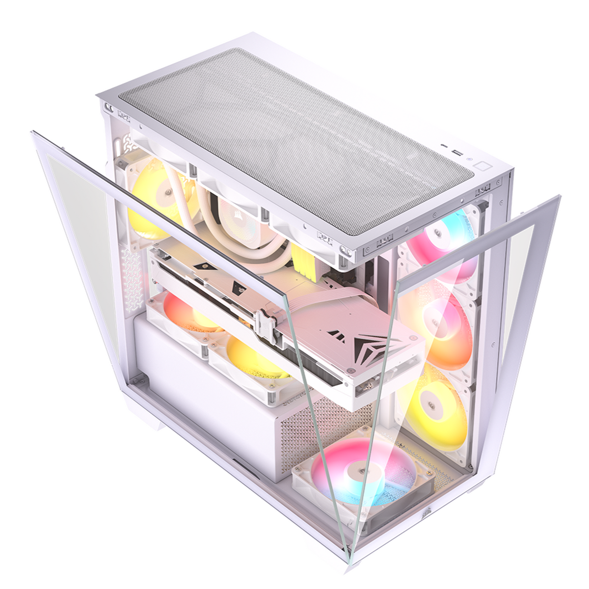 Corsair 2800X RS-R ARGB Micro-ATX PC Case - White - Stellar Technologies