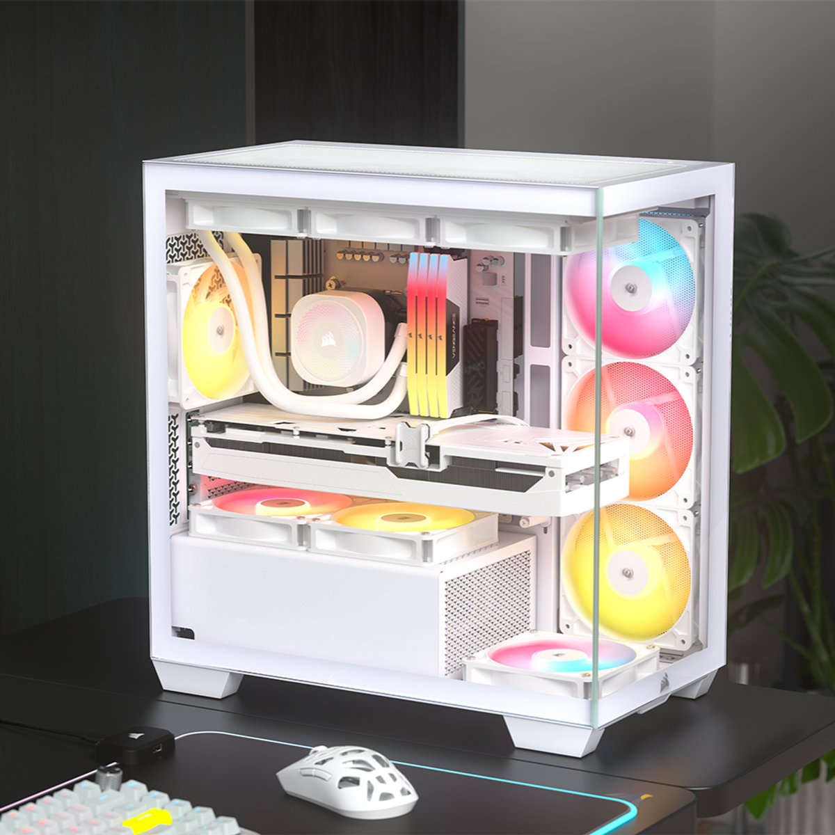 Corsair 2800X RS-R ARGB Micro-ATX PC Case - White - Stellar Technologies