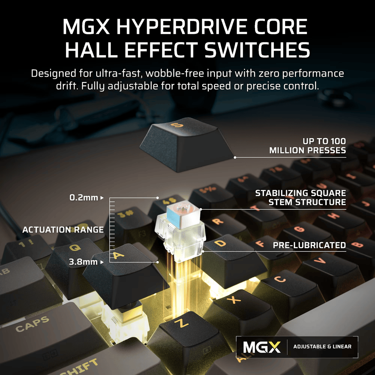 Corsair CLIPPER PRO MINI 60 Hall Effect Gaming Keyboard - Black - Stellar Technologies