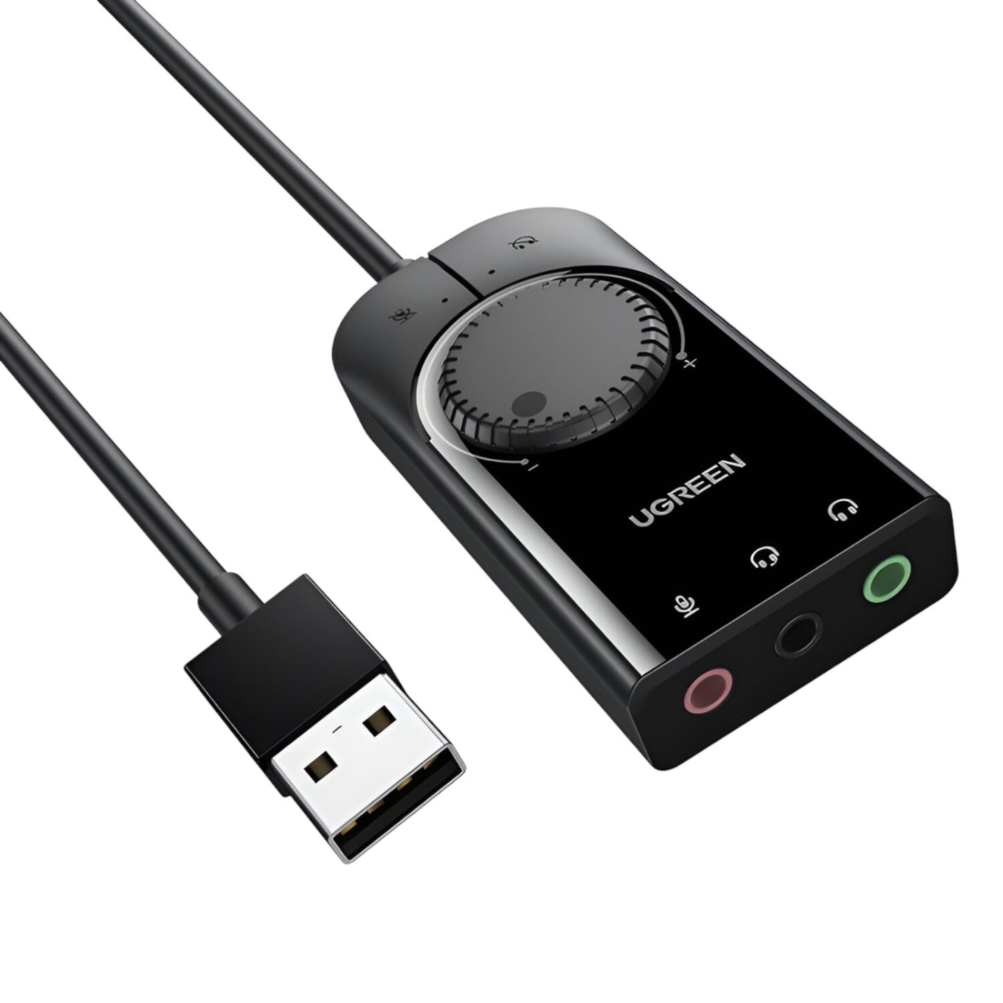 UGREEN CM129-40964 USB-A to 3.5mm External Stereo Sound Adapter - Black - Stellar Technologies