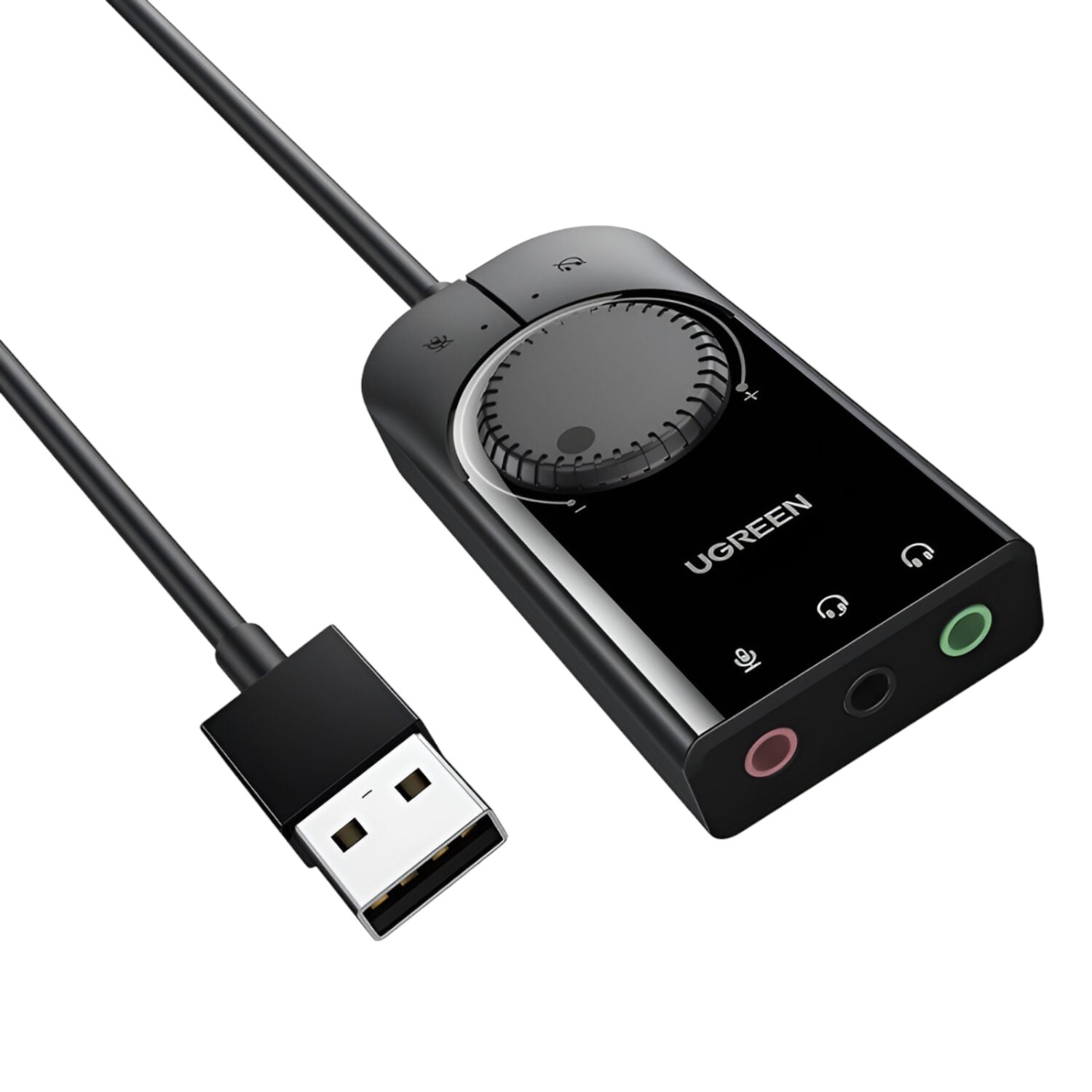 UGREEN CM129-40964 USB-A to 3.5mm External Stereo Sound Adapter - Black - Stellar Technologies