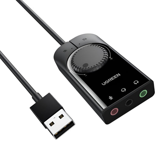 UGREEN CM129-40964 USB-A to 3.5mm External Stereo Sound Adapter - Black - Stellar Technologies
