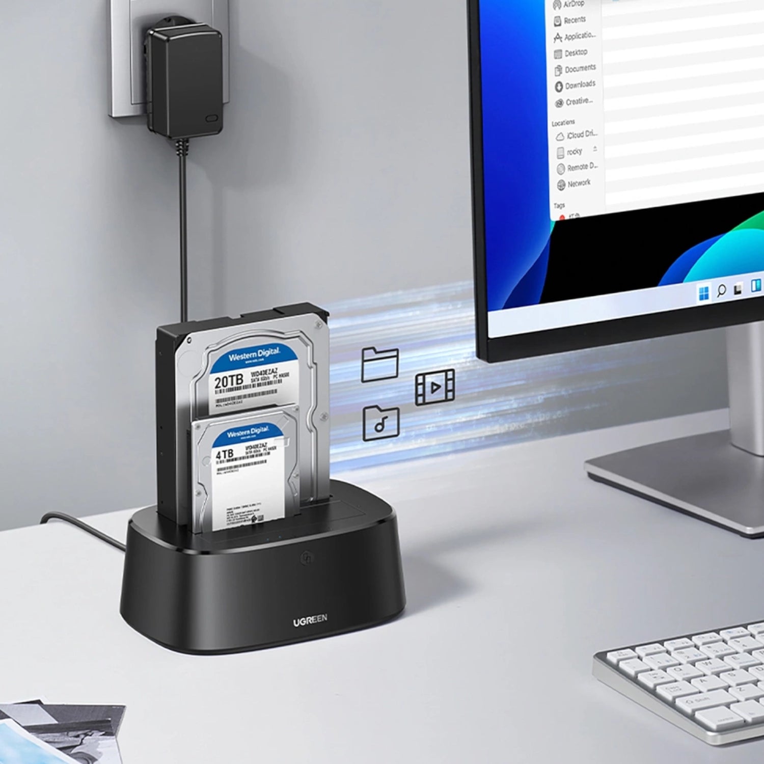 UGREEN CM198 3.5/2.5 inch SATA HDD/SDD USB3.0 Docking Station - Stellar Technologies