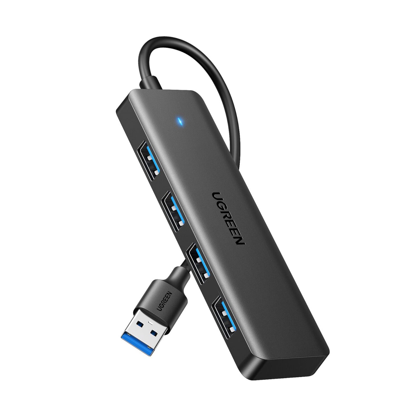UGREEN 4-in-1 USB 3.0 Hub - High-Speed 5Gbps Data Transfer - Grey - Stellar Technologies