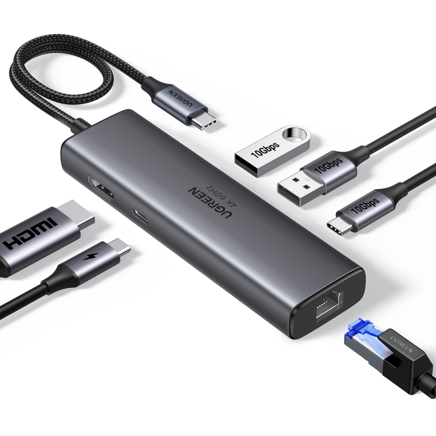 UGREEN CM512 6-in-1 USB Type-C Docking Station - Stellar Technologies