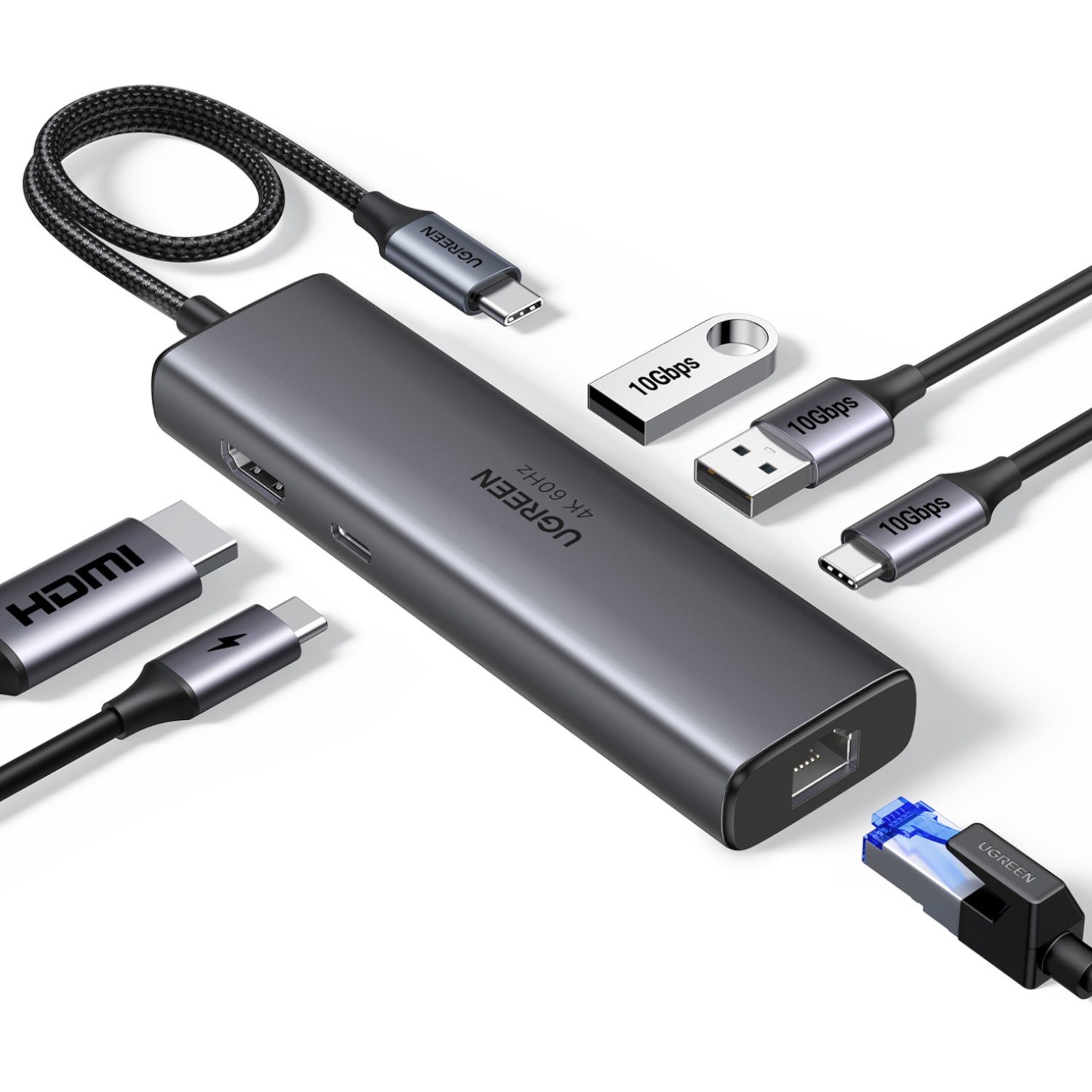 UGREEN CM512 6-in-1 USB Type-C Docking Station - Stellar Technologies