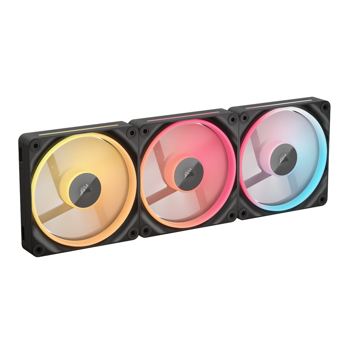 Corsair iCUE LINK LX120-R RGB 120mm PWM Reverse Fans Starter Kit 3-Pack - view 2