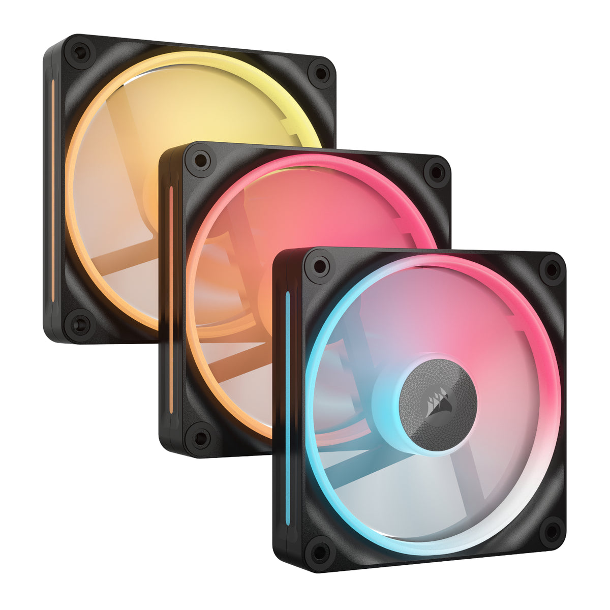 Corsair iCUE LINK LX120-R RGB 120mm PWM Reverse Fans Starter Kit 3-Pack - view 3