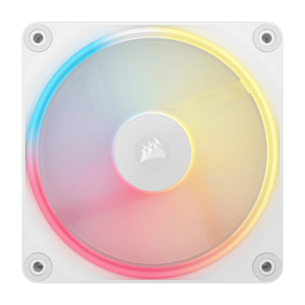 Corsair iCUE LINK LX120-R RGB 120mm PWM Reverse Fan Expansion - White - view 2
