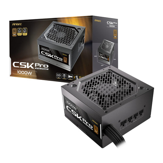 Antec CSK1000 PRO ATX3.1 Semi-Modular 1000W Power Supply (80 PLUS Bronze, PCIe 5.1, ATX 3.1 Certified) - Stellar Technologies
