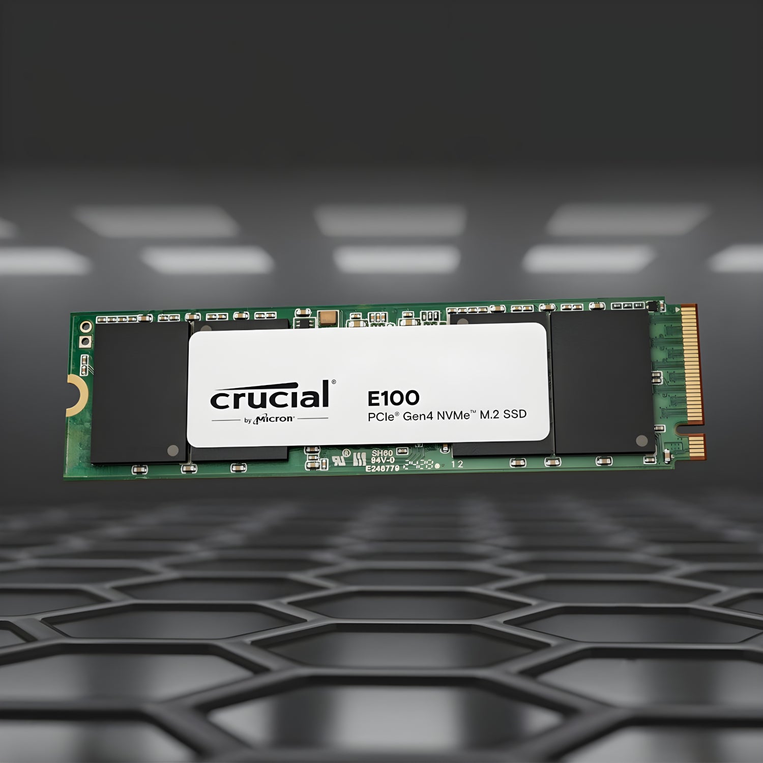 Crucial E100 480GB PCIe Gen4 2280 NVMe M.2 SSD - Stellar Technologies