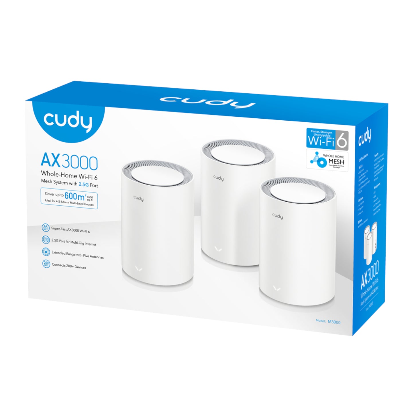 Cudy AX3000 Wi-Fi 6 Mesh Kit 3 Pack - White - Stellar Technologies