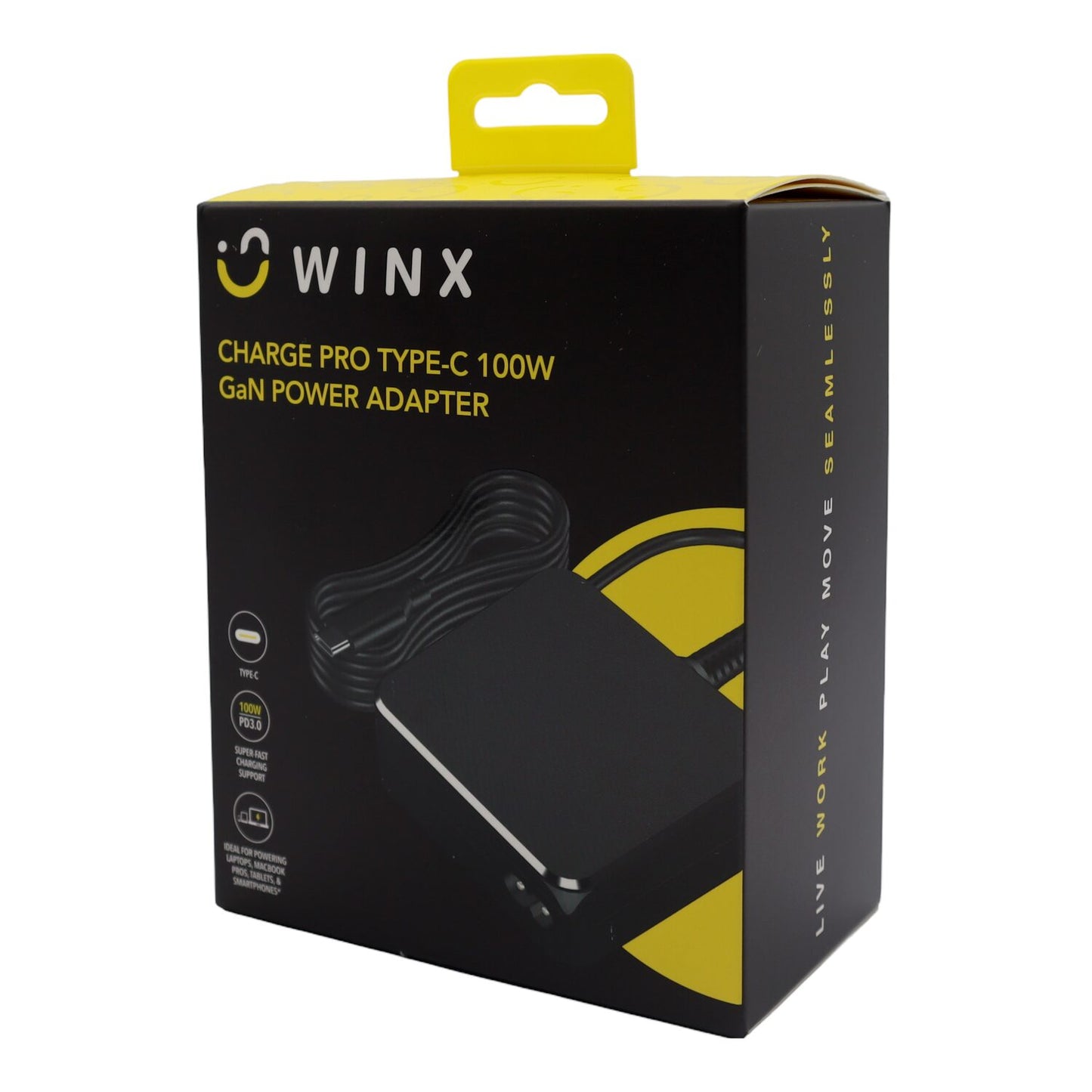 WINX ﻿CHARGE PRO TYPE-C 100W GaN POWER ADAPTER - Stellar Technologies