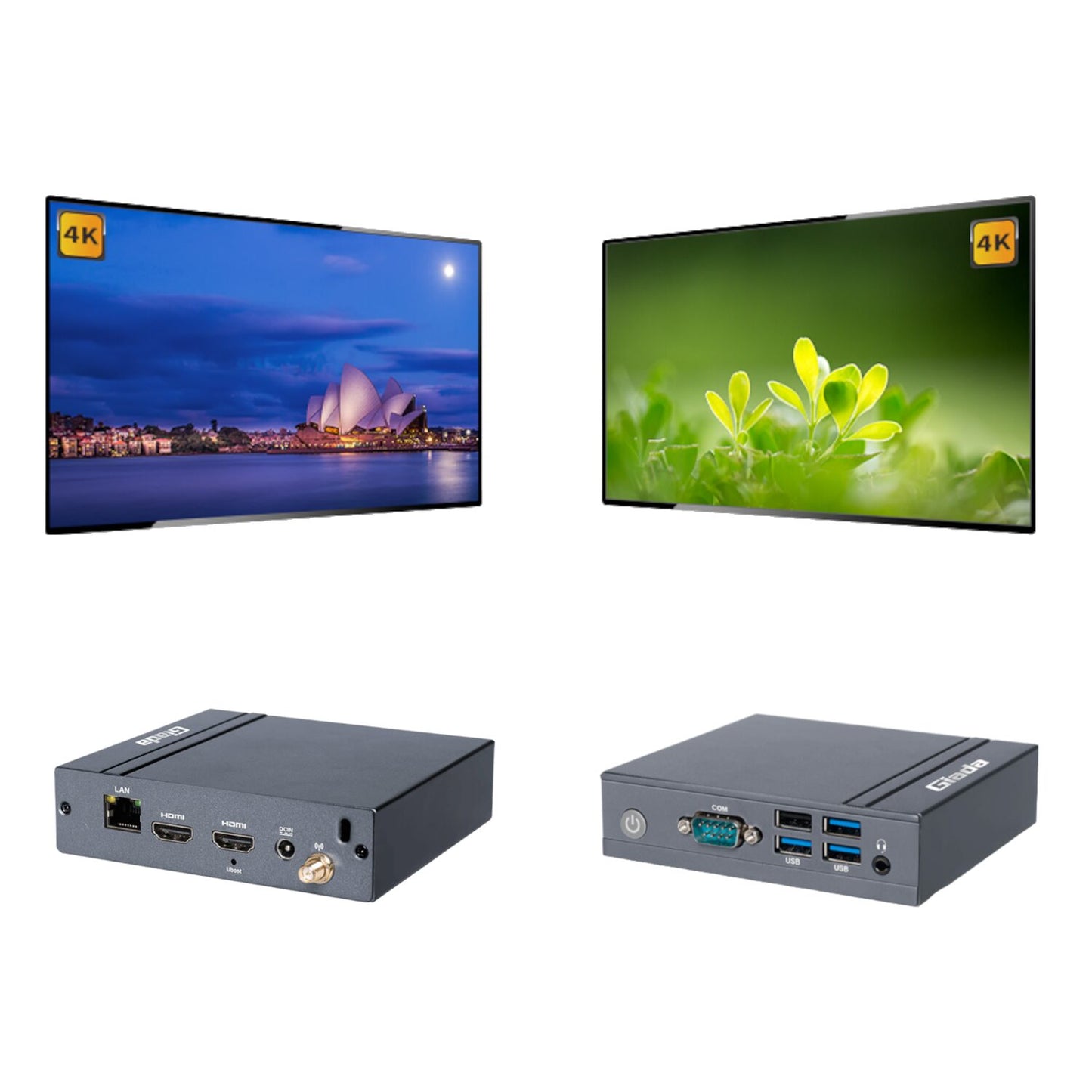 Giada DN24 Raspberry Pi Compact Signage Player - CM4 Lite - Stellar Technologies