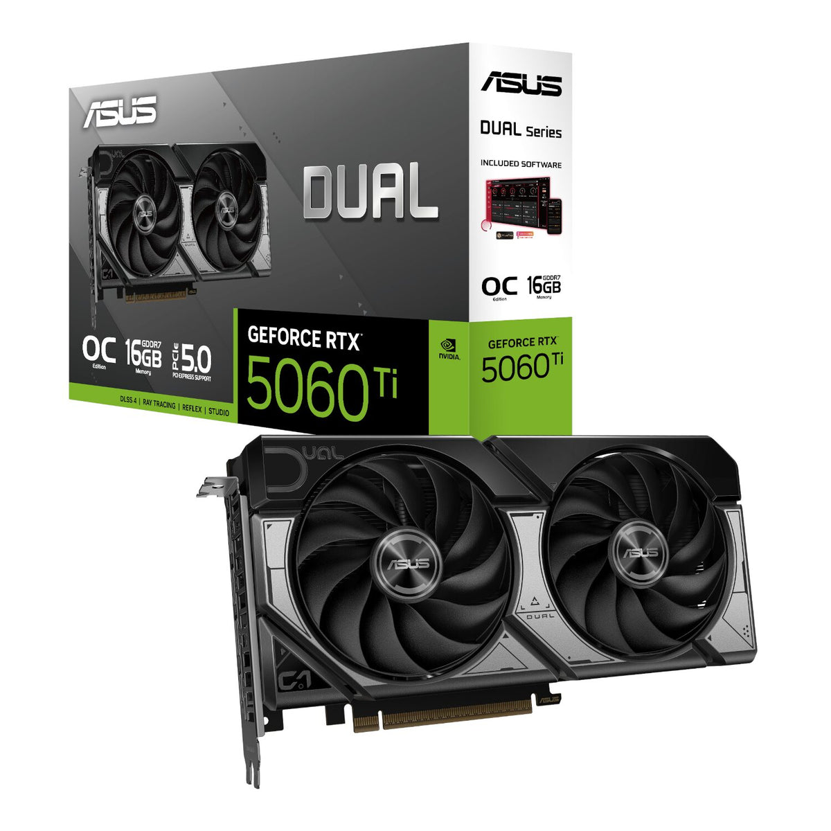 ASUS Dual GeForce RTX 5060 Ti OC Edition 16GB GDDR7 Graphics Card - Stellar Technologies