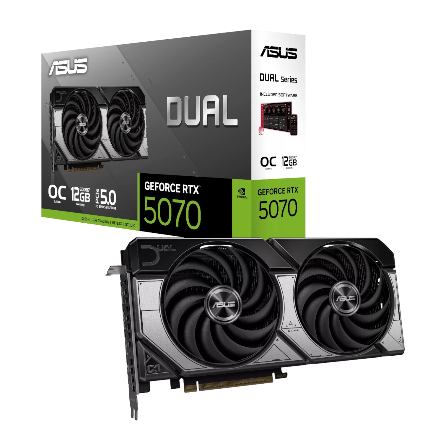 ASUS Dual GeForce RTX 5070 12GB GDDR7 OC Edition Graphics Card - Stellar Technologies