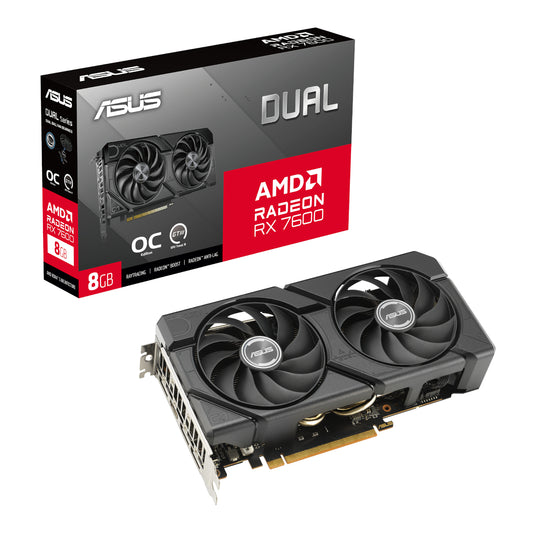 ASUS Dual Radeon RX 7600 EVO OC Edition 8GB GDDR6 Graphics Card - Stellar Technologies