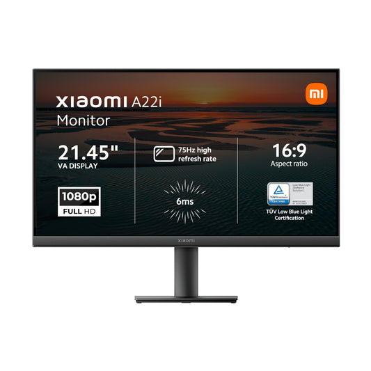 Xiaomi A22i 22" Full HD 1080p VA Monitor (75Hz, 6ms, and VESA Mount) - Stellar Technologies