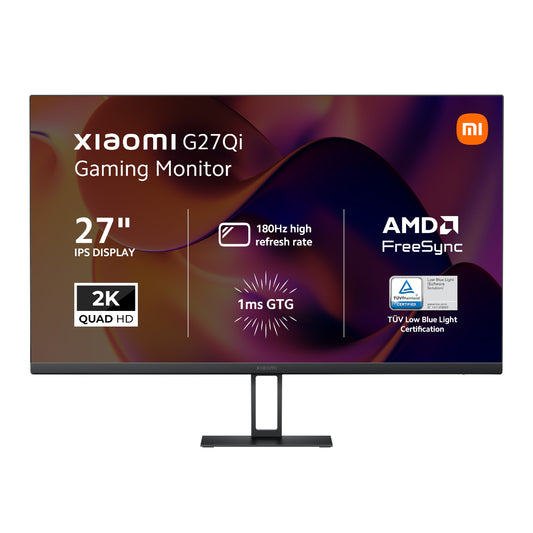 Xiaomi G27Qi 27" 2K 1440p IPS Gaming Monitor (180Hz, 1ms) - Stellar Technologies