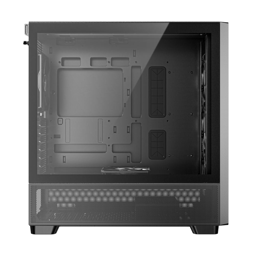 Antec FLUX ATX WOOD Mid Tower Gaming Chassis - Black - Stellar Technologies
