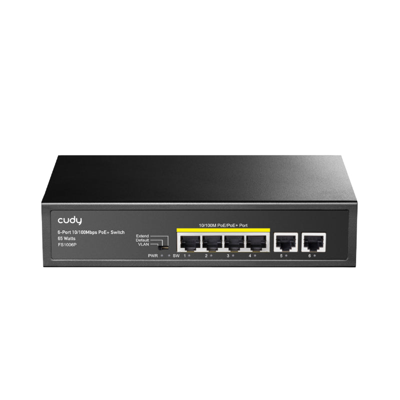Cudy 6-Port Ethernet Unmanaged Switch - 4 Ports POE - Stellar Technologies