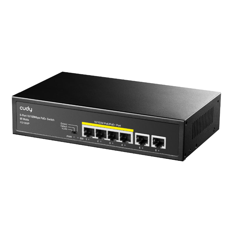 Cudy 6-Port Ethernet Unmanaged Switch - 4 Ports POE - Stellar Technologies