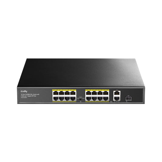 Cudy 16-Port Unmanaged PoE+ Switch - Rack Mount - Stellar Technologies