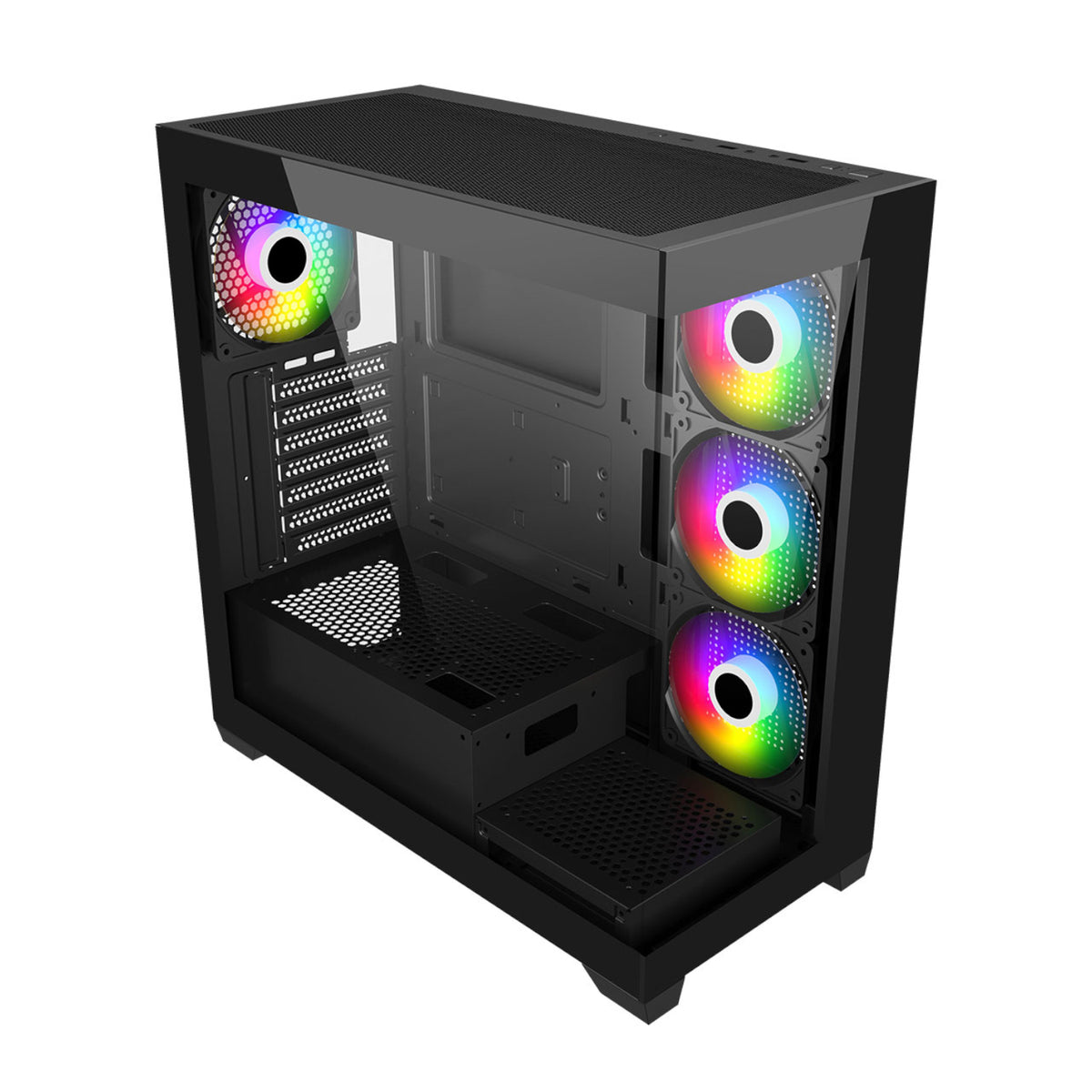 FSP M340 ARGB ATX Gaming Chassis - Black - Stellar Technologies