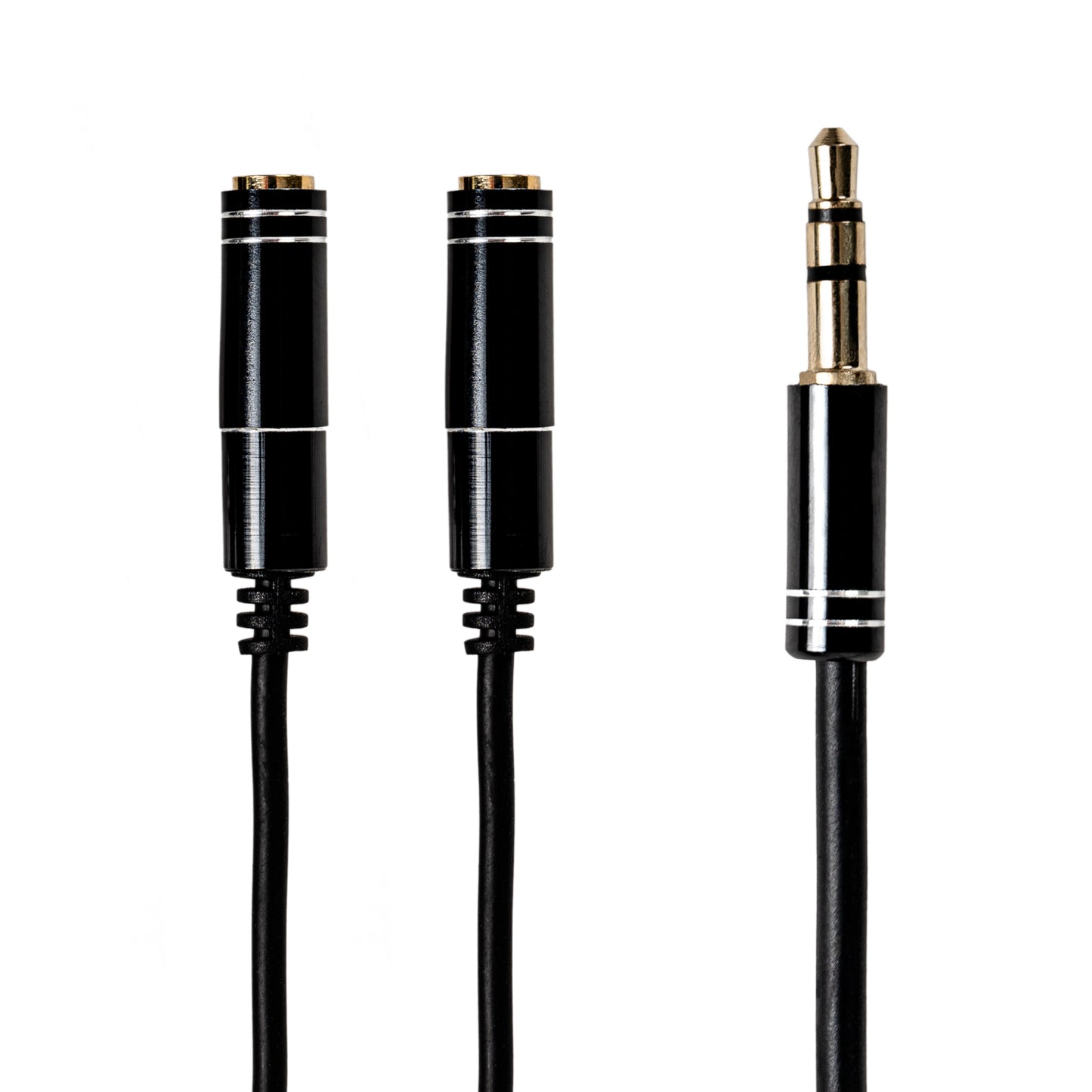Gizzu 3-Pole Audio Splitter Cable - Black - Stellar Technologies